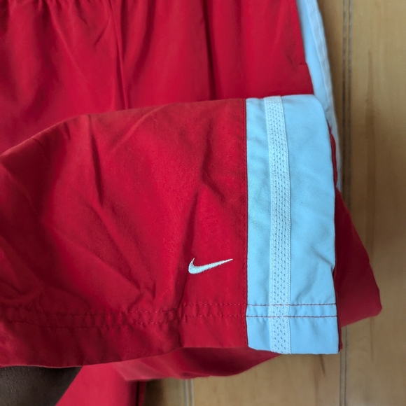 Nike Sportswear Sweatpants men's L Red Straight Fit Outdoor Pants 90's Vintage - Picture 6 of 10